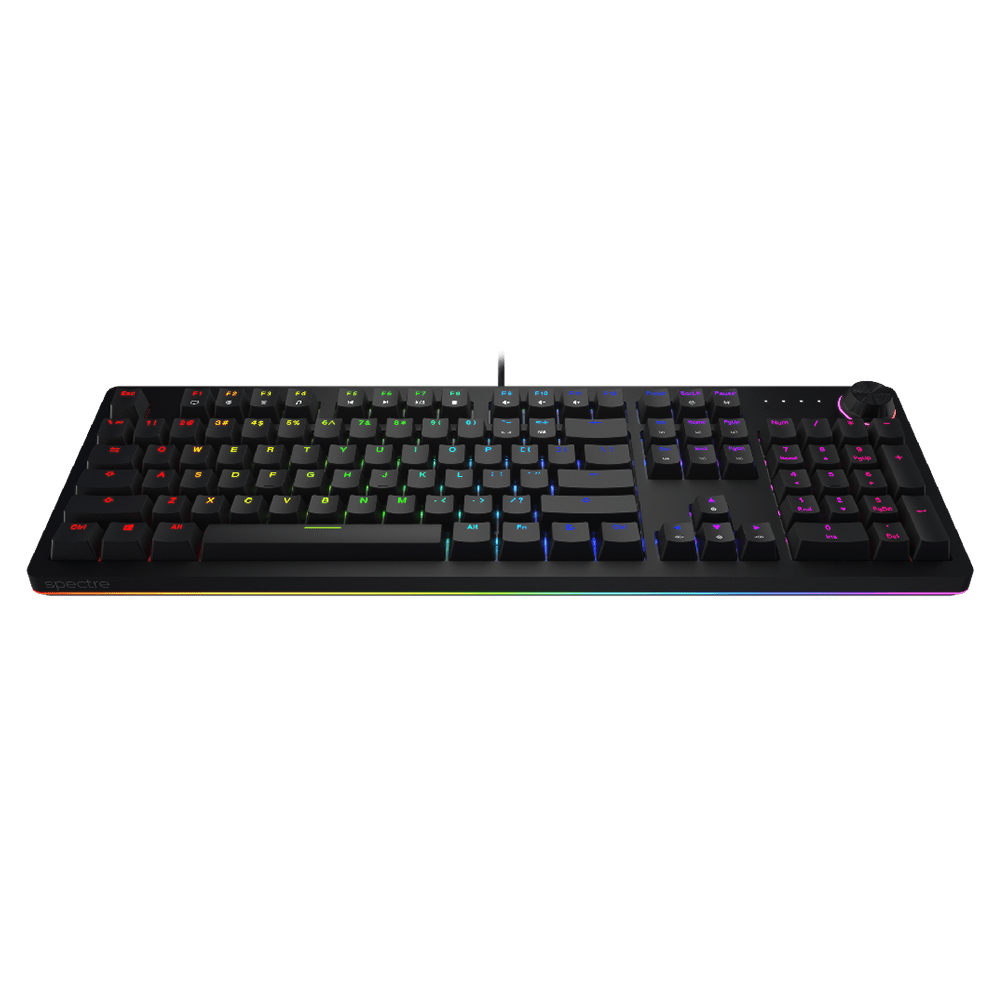 Tecware Infinity Pro RGB Mechanical Keyboard (Outemu, Volume Knob, Full Layout) Keyboard Tecware 