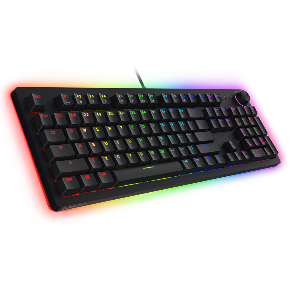 Tecware Infinity Pro RGB Mechanical Keyboard (Outemu, Volume Knob, Full Layout) Keyboard Tecware 