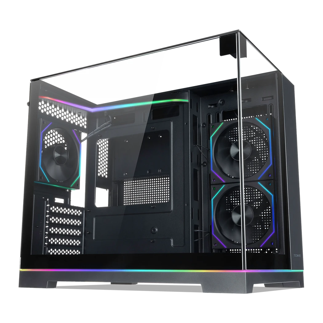 Tecware VX Prism M Micro-ATX Chassis (Triple Glass Design) Chassis Tecware 