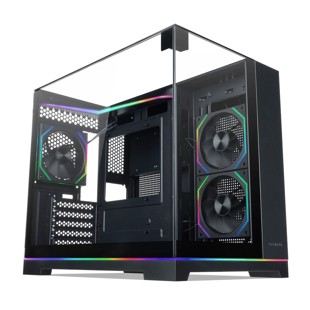 Tecware VX Prism M Micro-ATX Chassis (Triple Glass Design) Chassis Tecware 