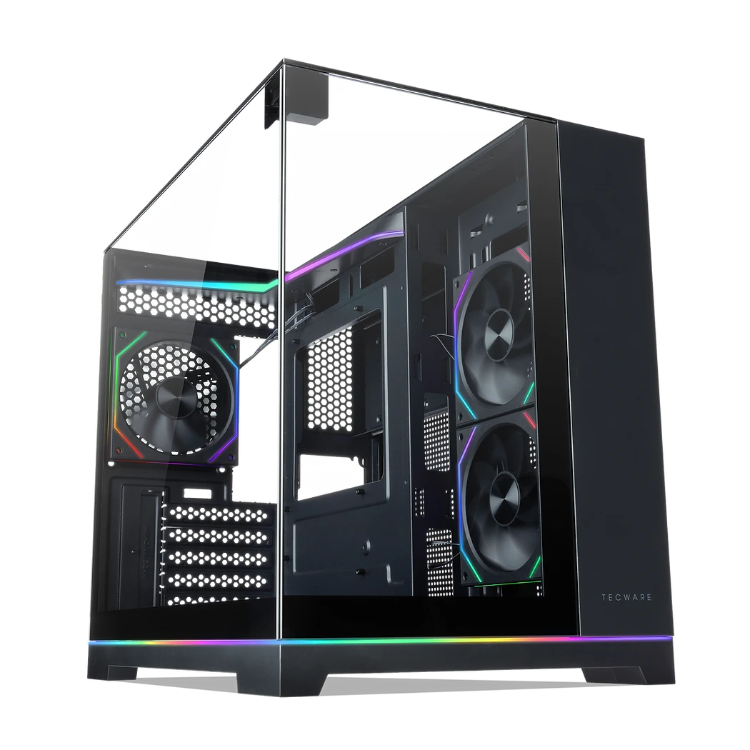Tecware VX Prism M Micro-ATX Chassis (Triple Glass Design) Chassis Tecware 