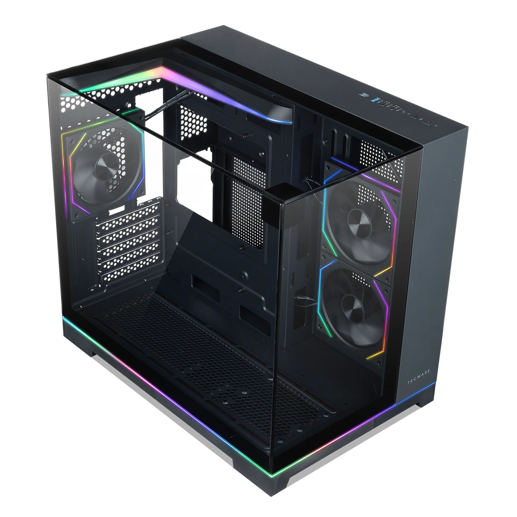 Tecware VX Prism M Micro-ATX Chassis (Triple Glass Design) Chassis Tecware 