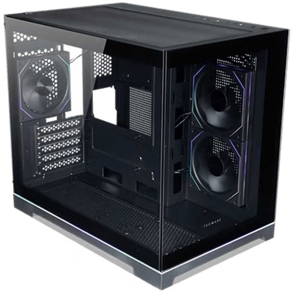 Tecware VXN Glow M 3F (Micro-ATX, Dual Glass, ARGB Strip, Top 360mm Radiator) Chassis Tecware 