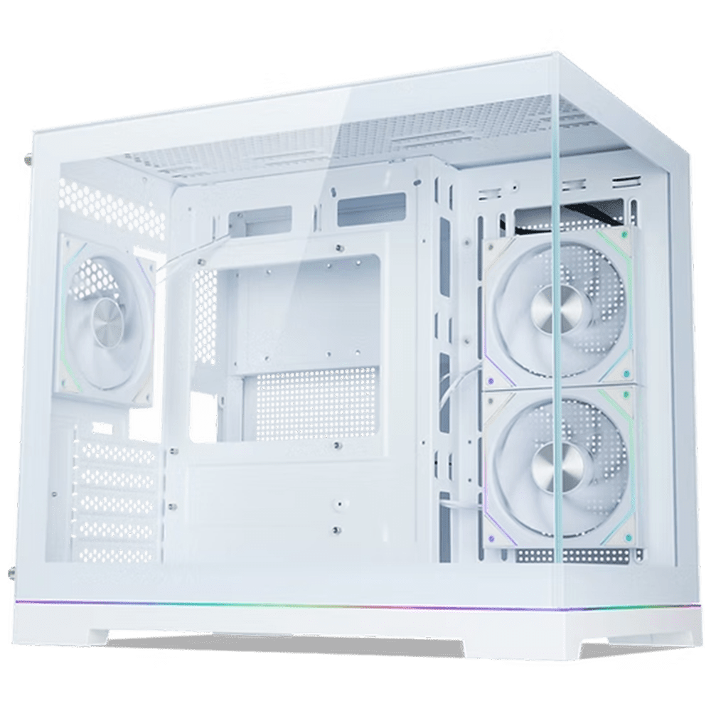 Tecware VXN Glow M White 3F (Micro-ATX, Dual Glass, ARGB Strip, Top 360mm Radiator) Chassis Tecware 