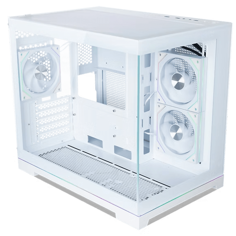 Tecware VXN Glow M White 3F (Micro-ATX, Dual Glass, ARGB Strip, Top 360mm Radiator) Chassis Tecware 
