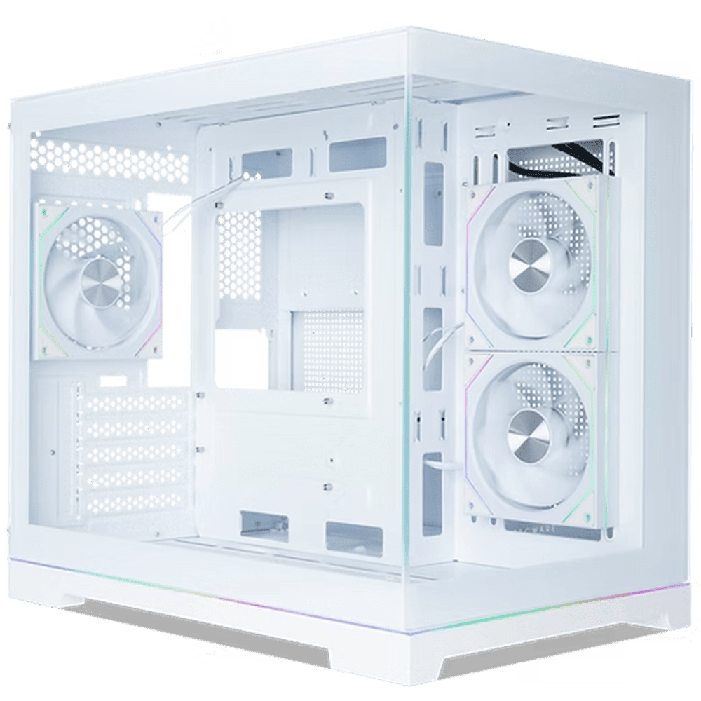 Tecware VXN Glow M White 3F (Micro-ATX, Dual Glass, ARGB Strip, Top 360mm Radiator) Chassis Tecware 