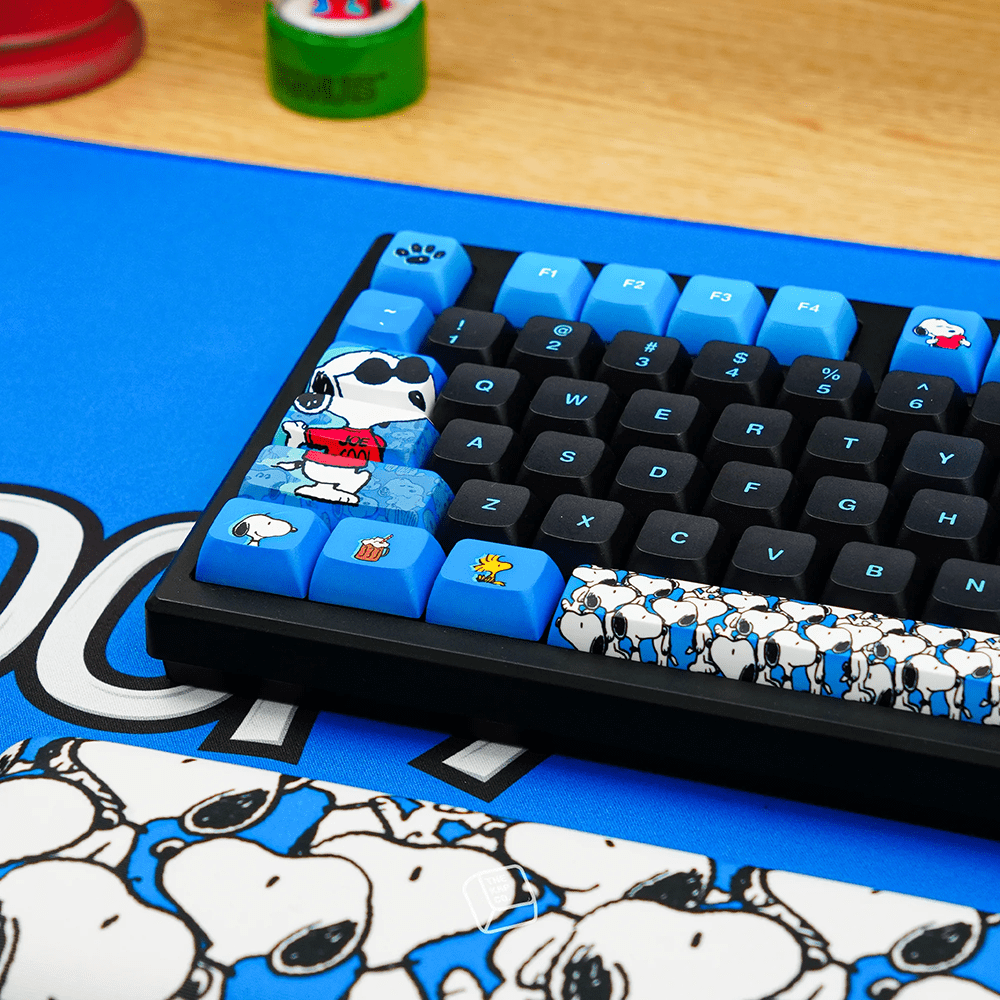Snoopy Keyless Script Thekapco x Peanuts | Snoopy Keycap Set | MUSH-E