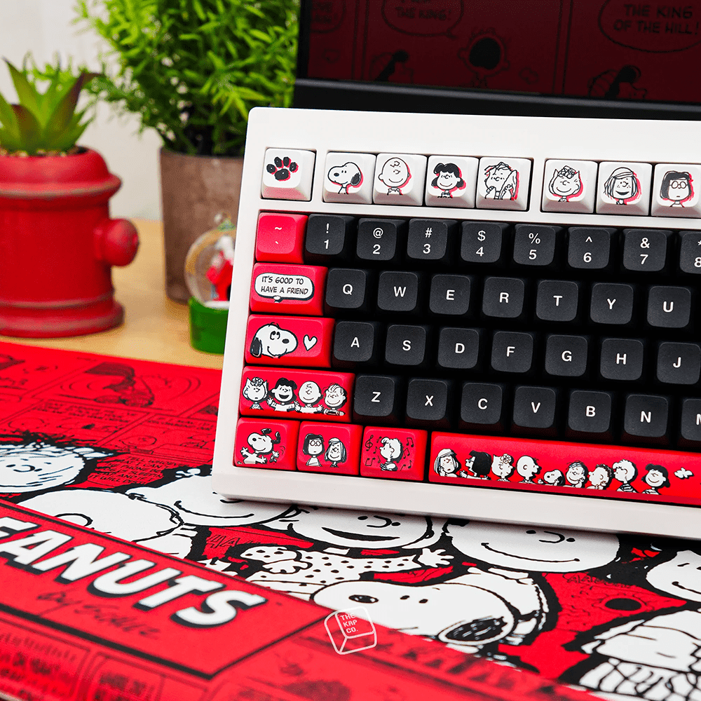 Thekapco x Peanuts | The Peanuts Comic Strip Keycap Set Keyboard Thekapco 