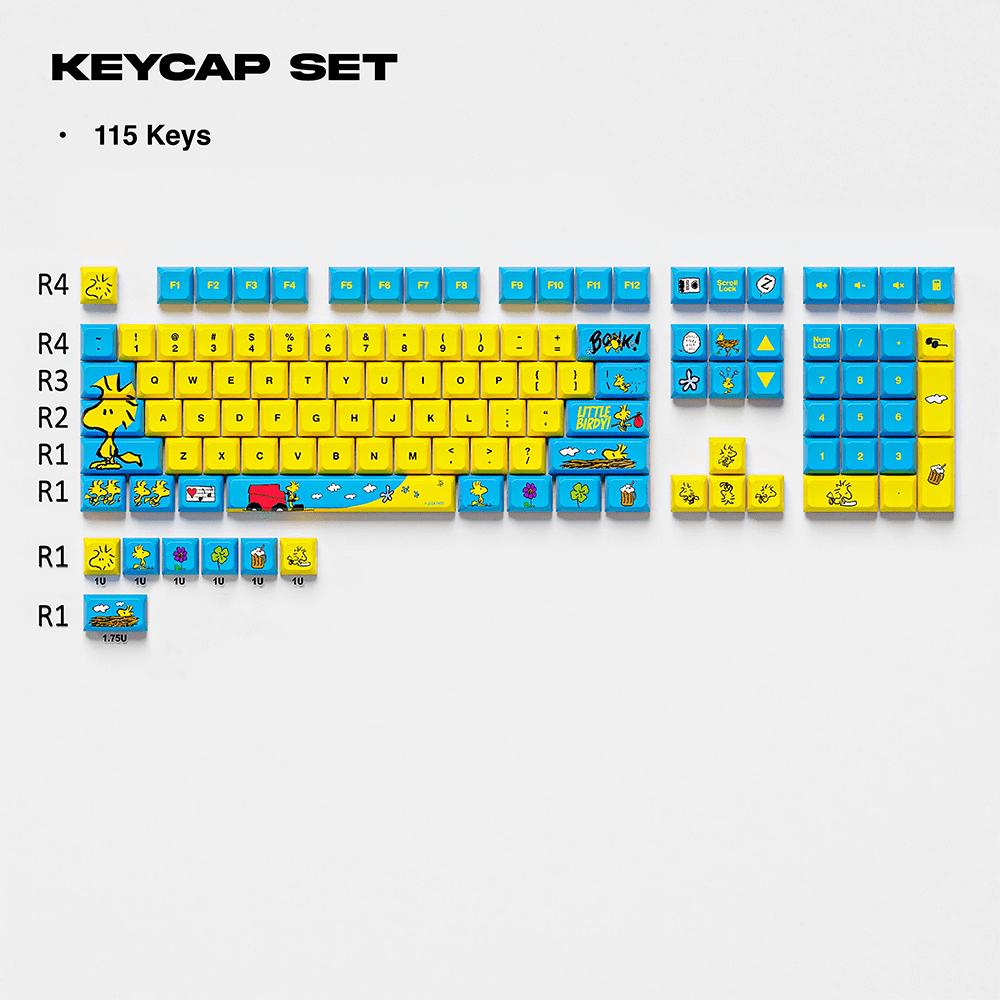 Thekapco x Peanuts | Woodstock Keycap Set Keyboard Thekapco 