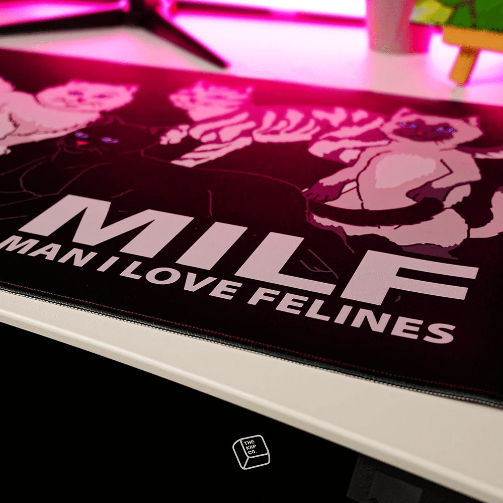 Thekapco x RipnDip | Man I Love Felines Deskmat Mousepad Thekapco 