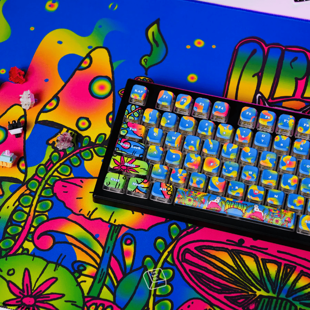 Thekapco x RipnDip | Psychedelic Keycap Set Keyboard Thekapco 