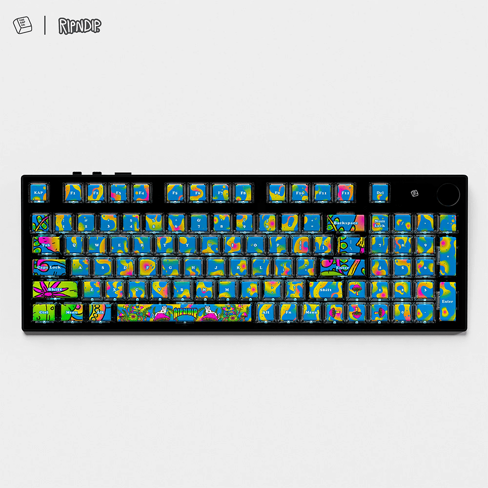 Thekapco x RipnDip | Psychedelic Keycap Set Keyboard Thekapco 
