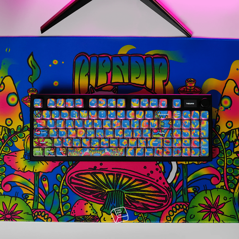 Thekapco x RipnDip | Psychedelic Keycap Set Keyboard Thekapco 