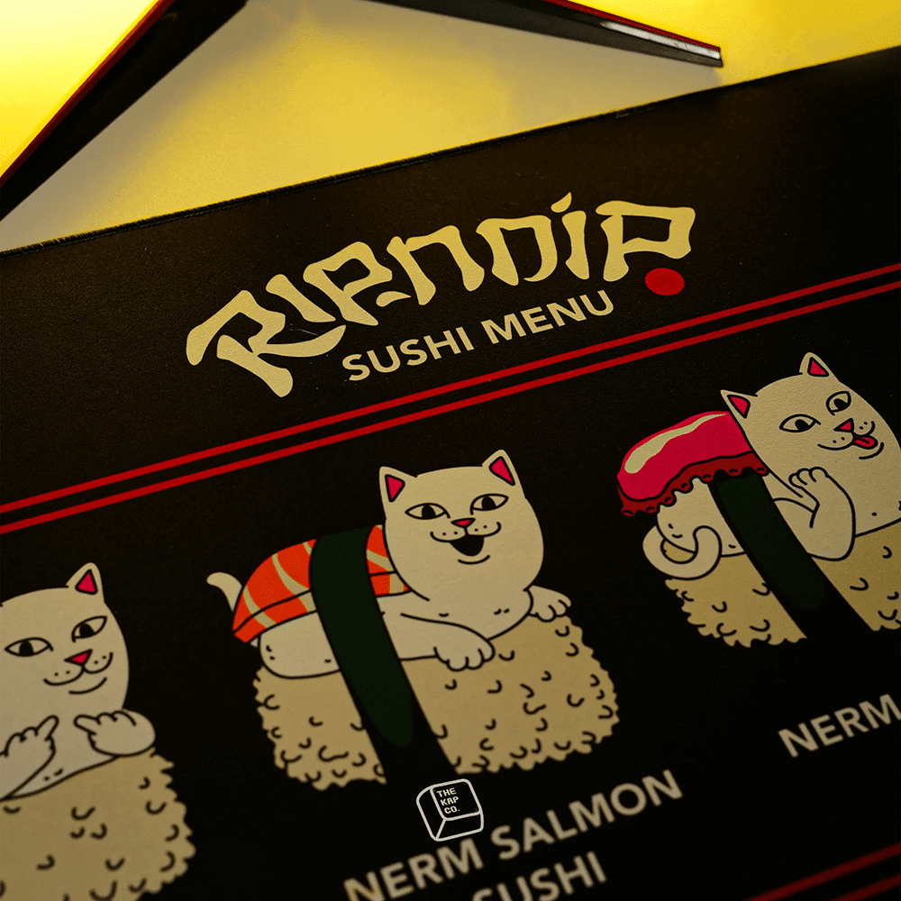 Thekapco x RipnDip | Sushi Nerm Deskmat Mousepad Thekapco 
