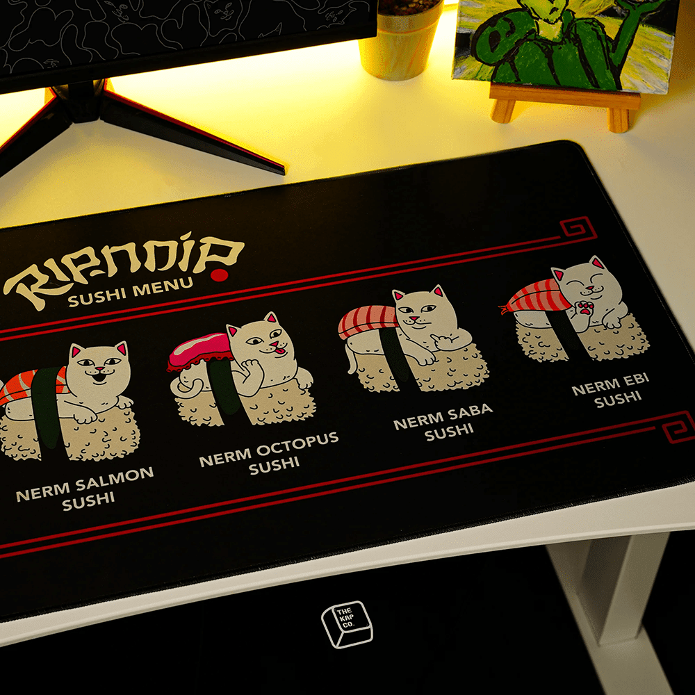 Thekapco x RipnDip | Sushi Nerm Deskmat Mousepad Thekapco 
