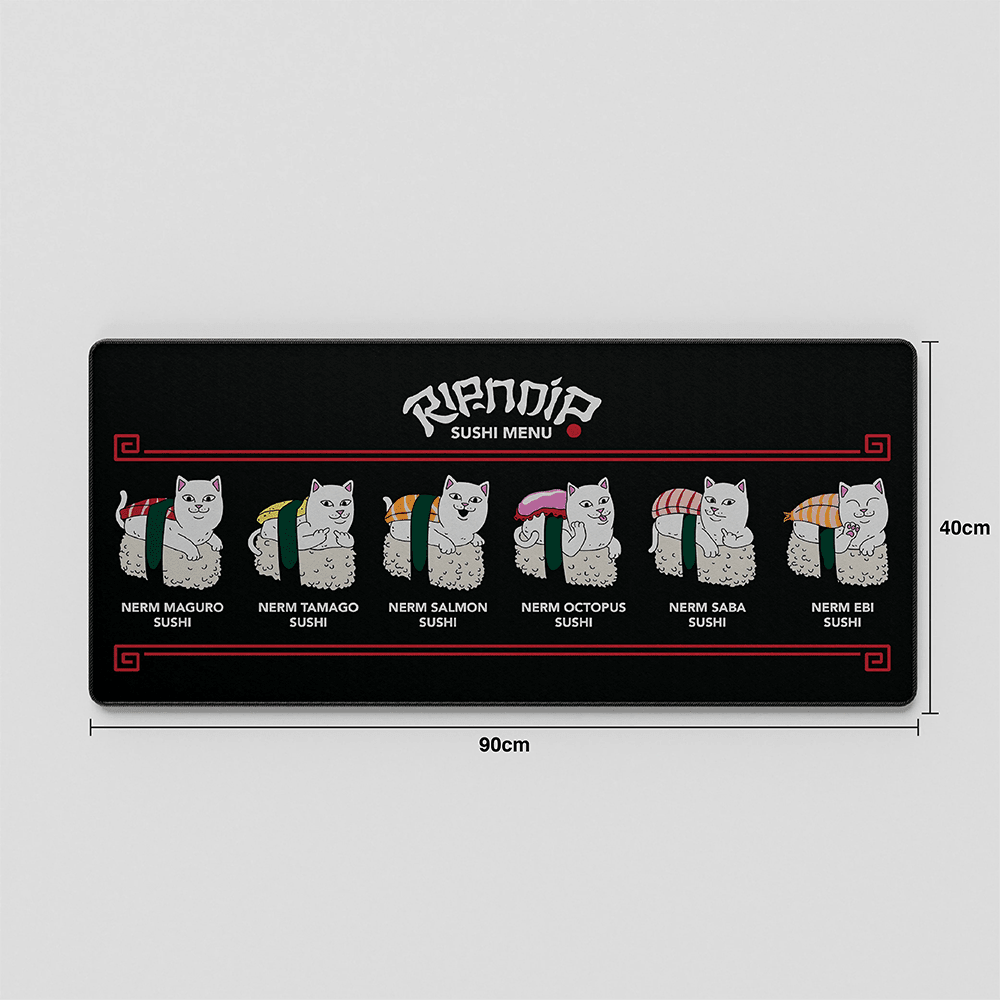 Thekapco x RipnDip | Sushi Nerm Deskmat Mousepad Thekapco 