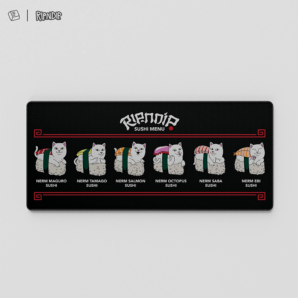 Thekapco x RipnDip | Sushi Nerm Deskmat Mousepad Thekapco 