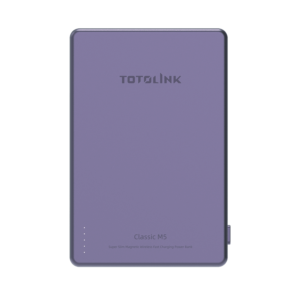TOTOLINK Classic M5 Super Slim Purple (Magnetic, PD 20W) Power Bank TOTOLINK 