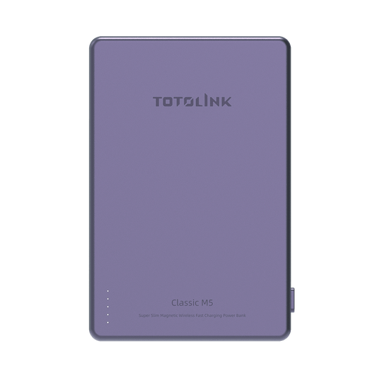TOTOLINK Classic M5 Super Slim Purple (Magnetic, PD 20W) Power Bank TOTOLINK 