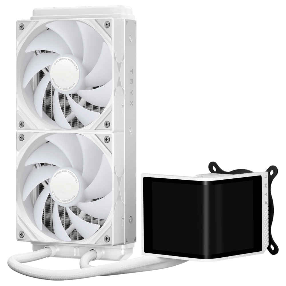 TRYX PANORAMA SE 240 ARGB White (Curved LCD) Liquid Cooler TRYX 