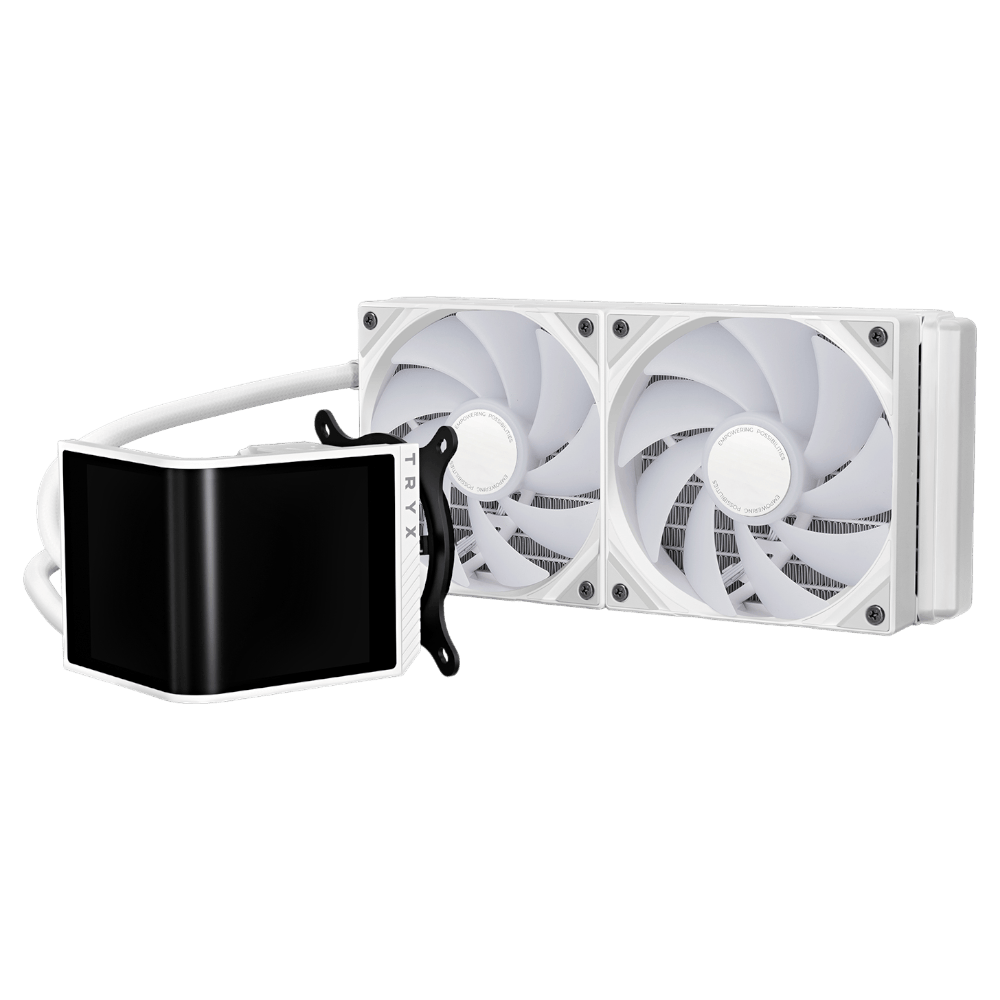 TRYX PANORAMA SE 240 ARGB White (Curved LCD) Liquid Cooler TRYX 