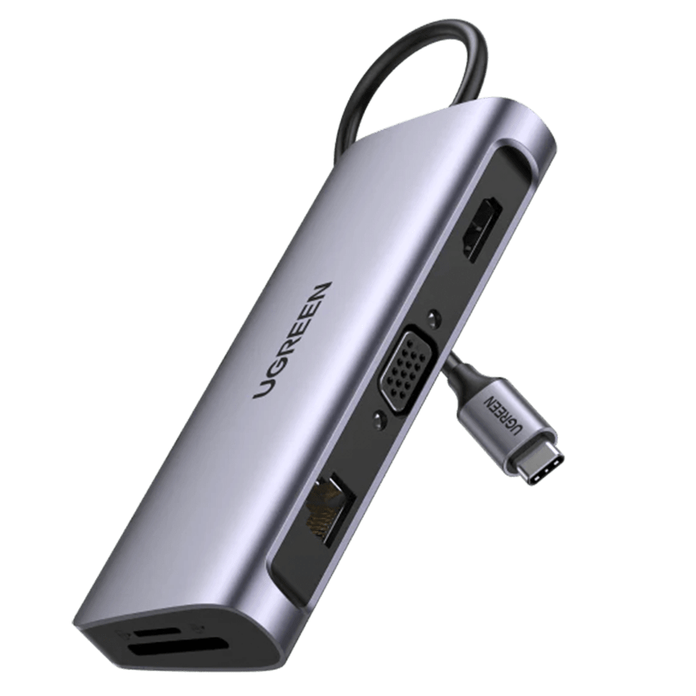 UGREEN USB‑C 10‑in‑1 Docking Hub (USB‑C to 3×USB‑A 3.0 + HDMI + VGA + RJ45 + SD/TF + 3.5 mm Audio + 100W PD) UGREEN 