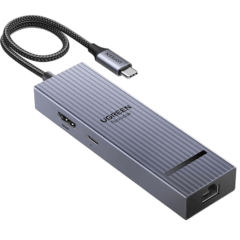 UGREEN USB‑C to HDMI + 2×USB‑A 3.2 + 1×USB‑C 3.2 + RJ45 + PD Power Converter UGREEN 