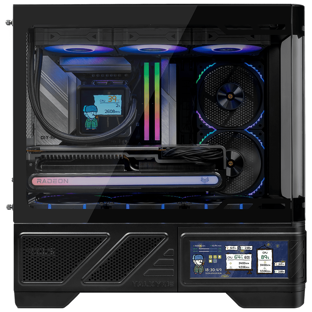VALKYRIE VK03-M LCD ARGB (Micro-ATX, 6.2